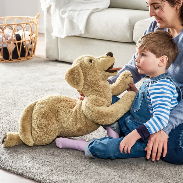Golden retrieverhund, beige, 75 cm