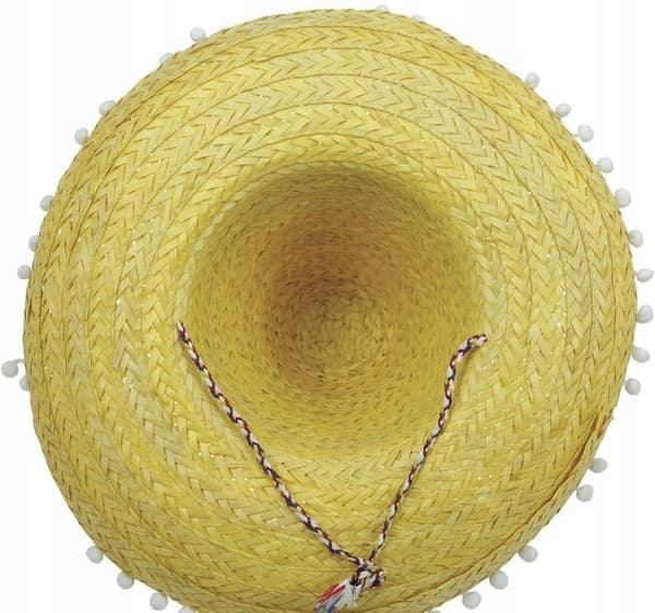 Strågul mexicansk hat Sombrero mexicansk karnevalsbal