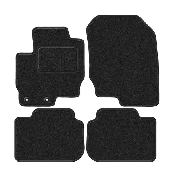 Velour bilmåtter til: Mitsubishi Colt VII hatchback (2008-2012) anthracit
