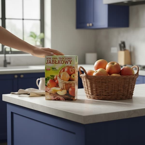 25x æblejuicekarton 100% presset 5L emballagekurv med æbler
