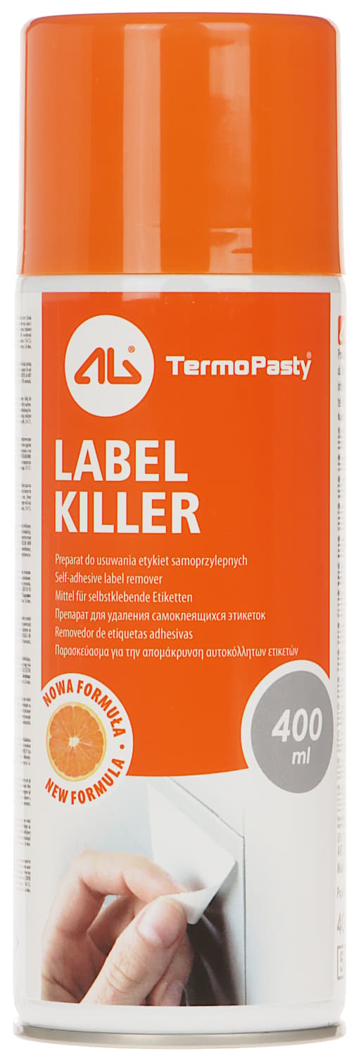 Label-killer etikettkortare spray 400ml termopasta