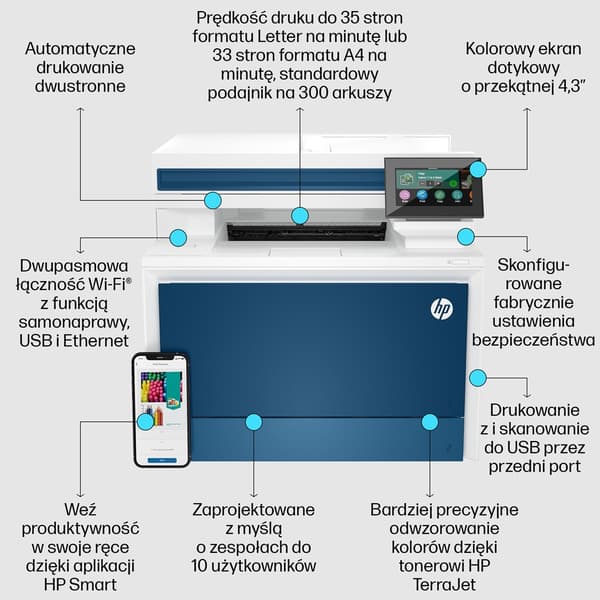 HP Color LJ Pro MFP 4302fdw multifunktionsskrivare