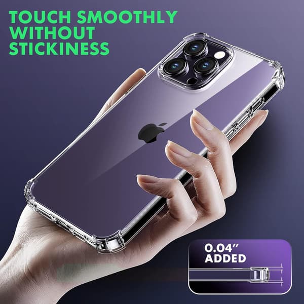 ETUI TIL APPLE IPHONE 14 PRO MAX SILIKONE CLEAR BASIC A2894 A2651