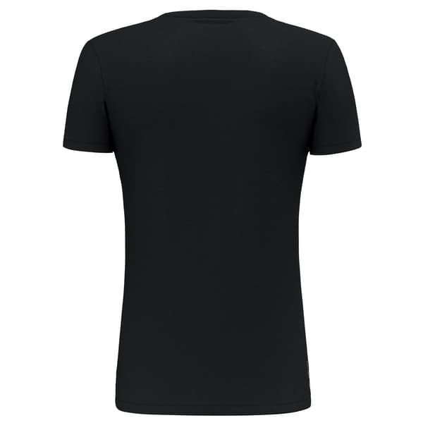 Salewa SOLID DRY dame T-shirt sort 00-0000027019_0910 r S