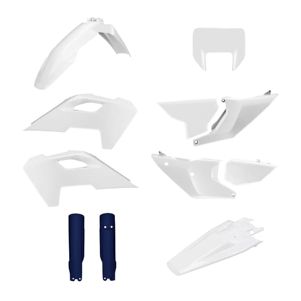 Komplett Kit Plaster Polisport Husqvarna Te Fe 24 25 Vit Blå