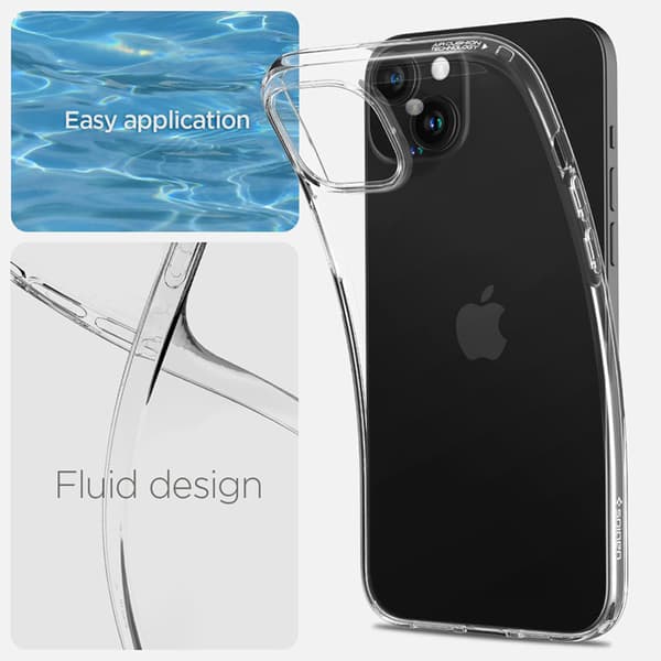 Spigen Liquid Crystal – Skal till iPhone 15 Plus (Klart)