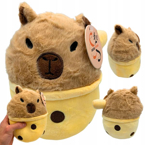 kapibara shake pudding squish bamse 20 cm