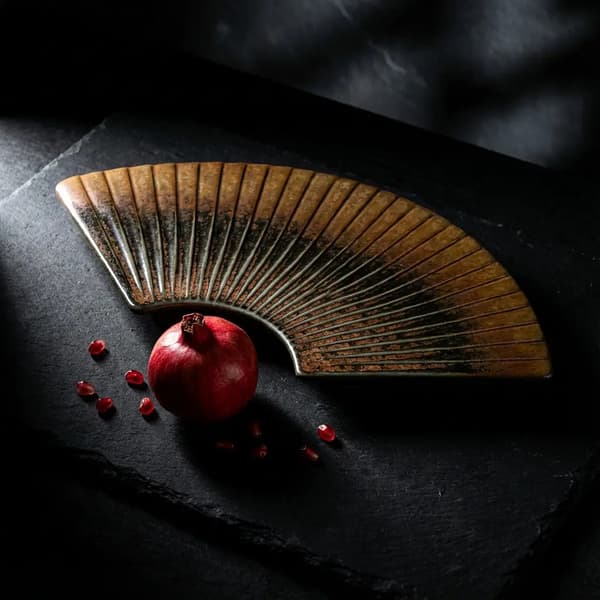 KERAMISK TALLERKEN VENTILATOR 27 cm TIL SERVERING AF SUSHI, OST, DESSERTER
