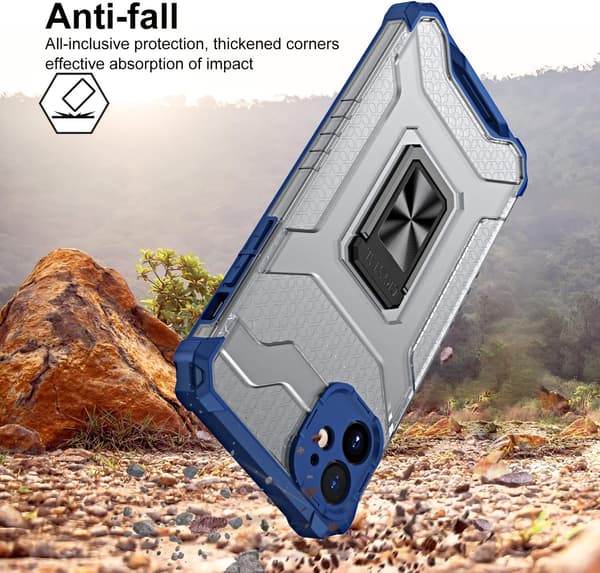 ETUI TIL APPLE IPHONE 11 6.1' BLÅ ARMOR + 1x HÆRDET GLAS