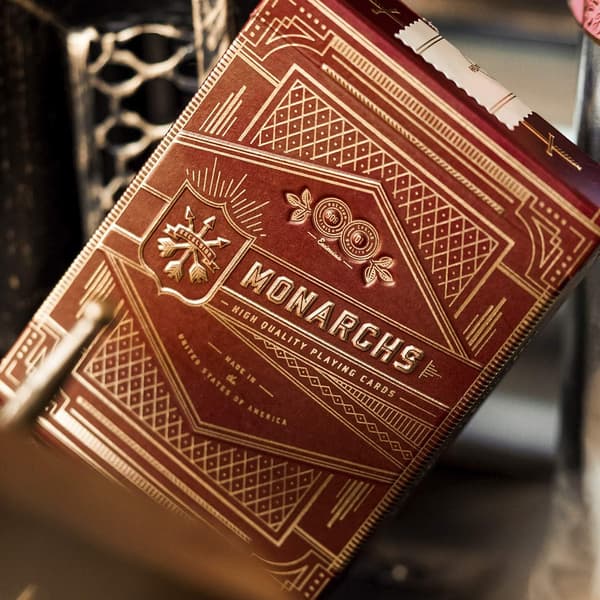 BICYCLE MONARCHS DECK RED 1 DECK Spelkort i en trälåda