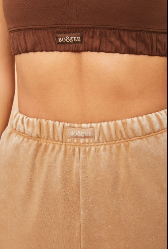 BO+TEE beige afslappede joggingbukser S 0A9F3_A* S 0_9 T3A