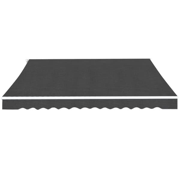 vidaXL manuel rullemarkise, 400 cm, antracit