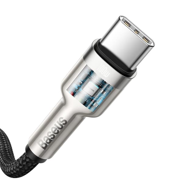 Baseus Cafule USB-C till USB-C-kabel, 100W, 1m (svart)