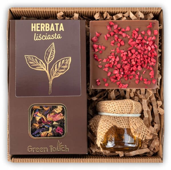 Gaveæske sæt te honning chokolade elegant gave