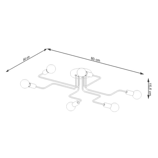 LOFTSLAMPE VIVID 6 E27 HVID LUMILO 14.299.43