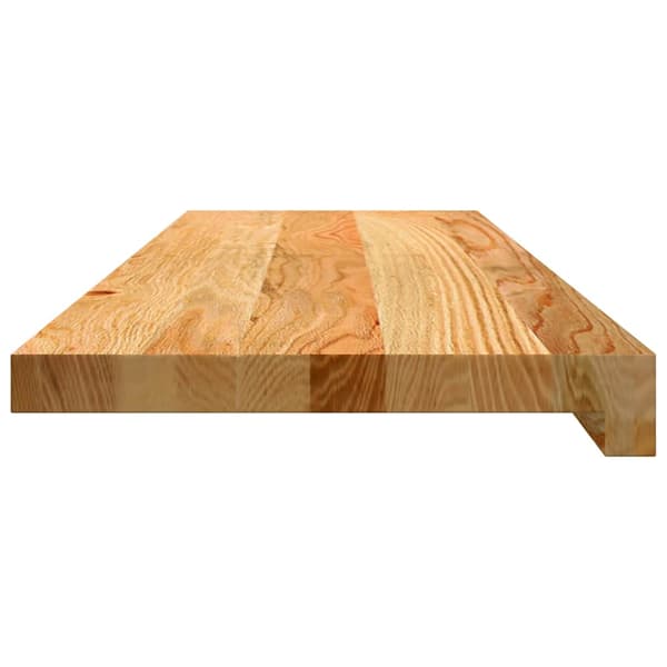 vidaXL trappetrin, 2 stk. brun 80x25x2 cm massivt egetræ