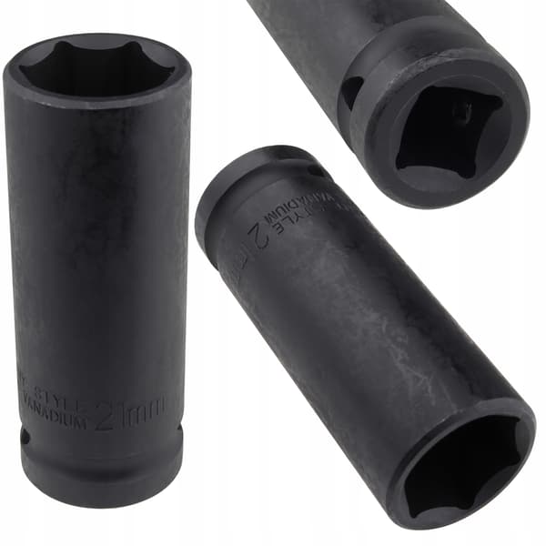 21 mm slagtopnøgle lang 1/2'' hjulnøgle