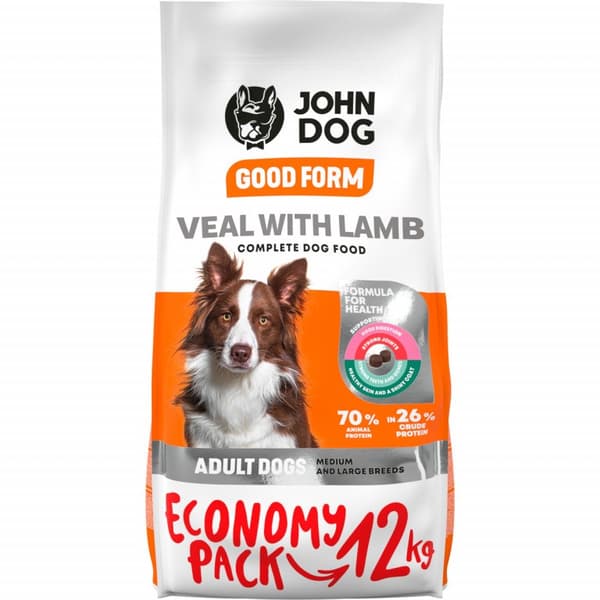 John Dog GOOD tørfoder til voksne hunde 12 kg