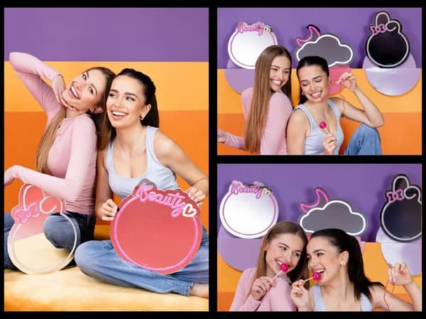 INNOGIO GIOperfect Vibes Skybelyst Makeupspejl Hvid og Pink