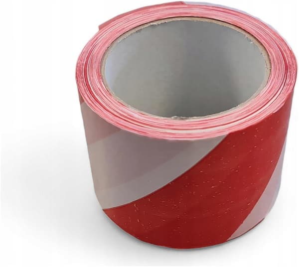 Rödvit stängselfolie 75×100m rödvit varningstejp