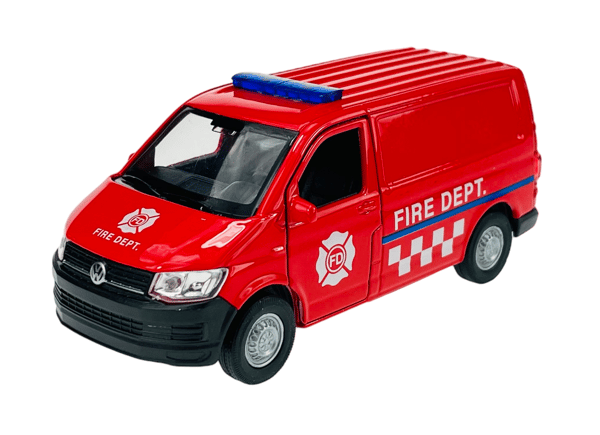 Welly VW Transporter T6 VAN palokunta 1:34
