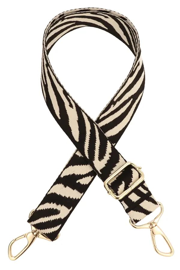 38mm ZEBRA justerbar väskrem 78-140cm Fäst Nickel