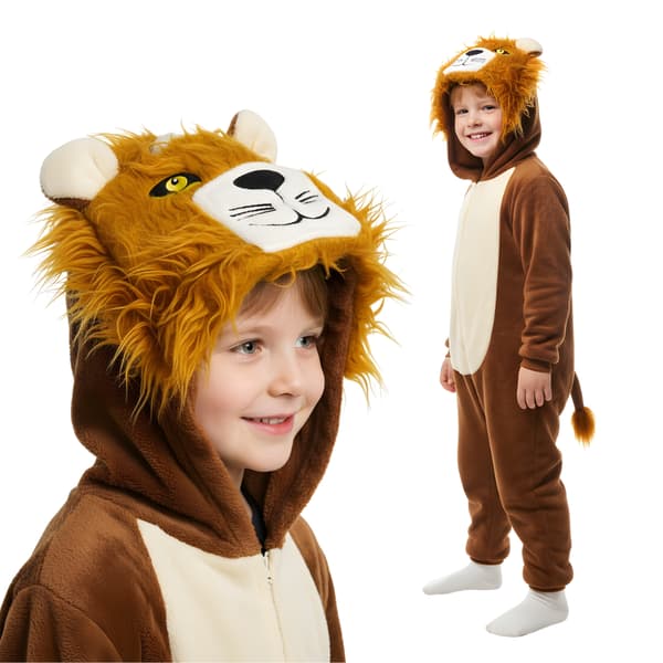 Kigurumi-pyjamas för barn lejon 95-105 cm