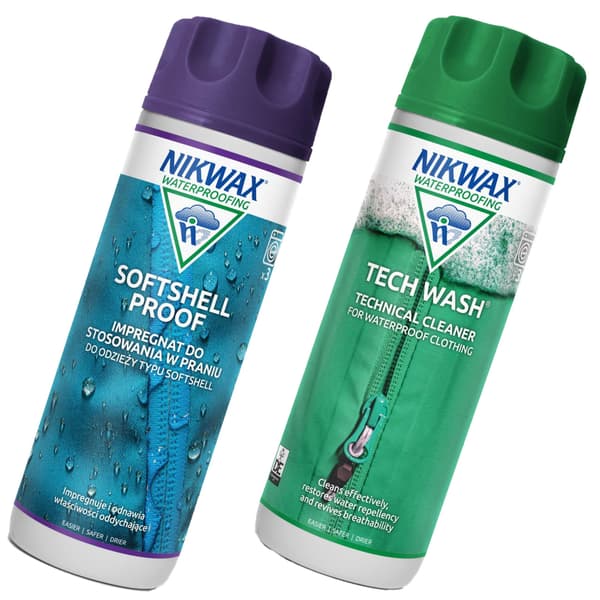 NIKWAX SoftShell Proof Tech Wash 2x300ml Set Jacka Vattentätning