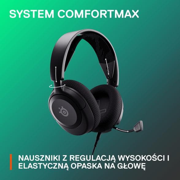 STEELSERIES Arctis Nova 1 svarta hörlurar