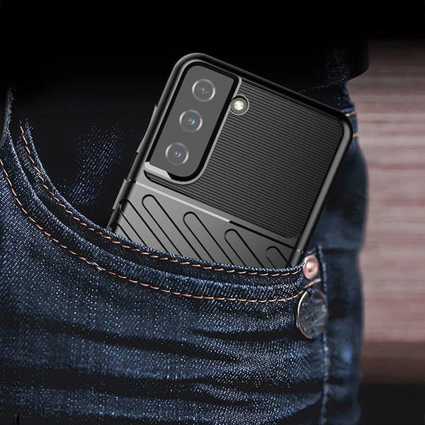 Thunder Case Samsung Galaxy A14 5G silikonskydd blått