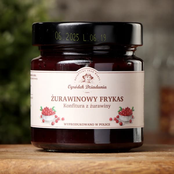 Naturlig tranebærmarmelade til te-gave