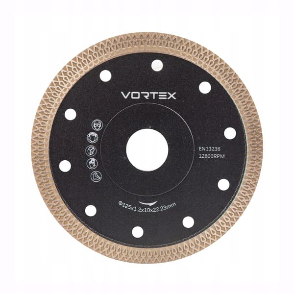 Diamantklinge til skæring af keramisk flise 125 mm VORTEX