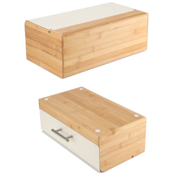 BAMBUS BRØDKASSE BRØDBEHOLDER E-6075 CREM