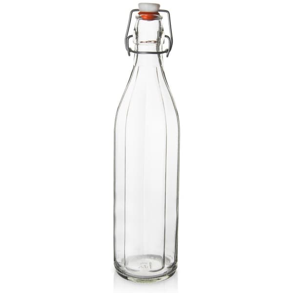 Lasipullo klipsillä 1 l