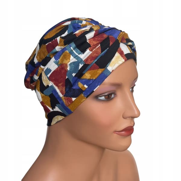 Sara 369 sammenflettet turban, klar til brug selv efter kemoterapi