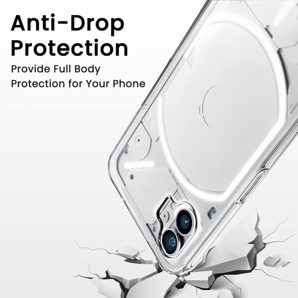 COVER FOR NOTHING PHONE 2022 SILIKONE SOLID CLEAR BAGSIDER