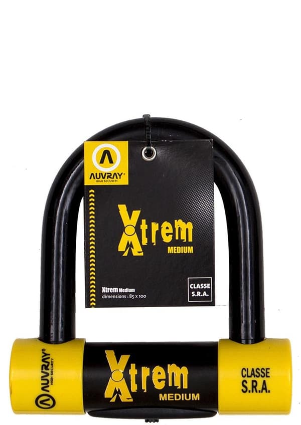 AUVRAY U-LOCK XTREM MEDIUM-spänne - 18 mm stift, 155 mm x 163 mm (SRA-klass)