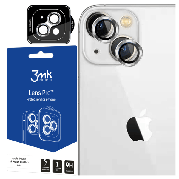 Apple iPhone 14 - 3mk Linsebeskyttelse Pro Sølv