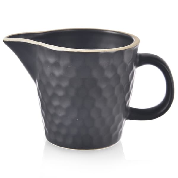 Sort keramisk mælkekande TEA TIME 100 ml