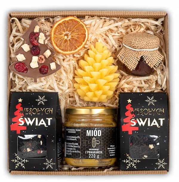 Present för julen Sankt Nikolaus te ljus honung