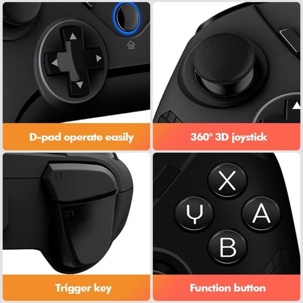 Nintendo Switch Lite OLED trådløs controller sort