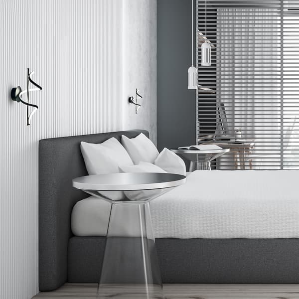 TWIST LED VÆGLAMPE SORT MILAGRO ML1058