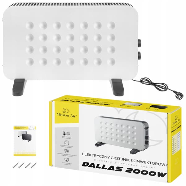 DALLAS vit konvektorvärmare