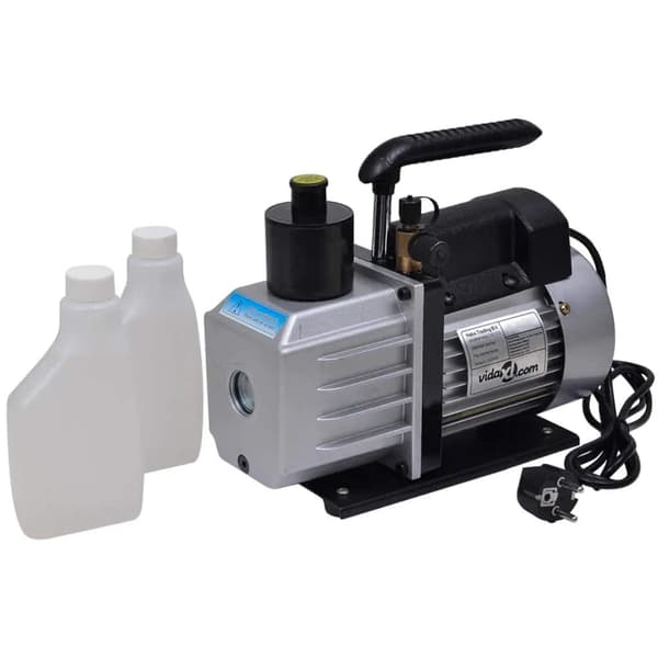 vidaXL Vakuumpump med mätblock och 2 ventiler för luftkonditionering
