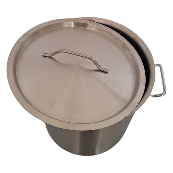 Gryde i rustfrit stål 32,5 cm gastroprot 26L med metallåg