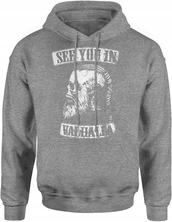 VIKING SWEATSHIRT VIKING VIKINGER KRANIE MED KRANIER HERRE S