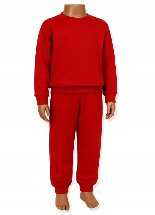 Barnträningsset COTTON 86 för barnrum, enfärgat RÖTT