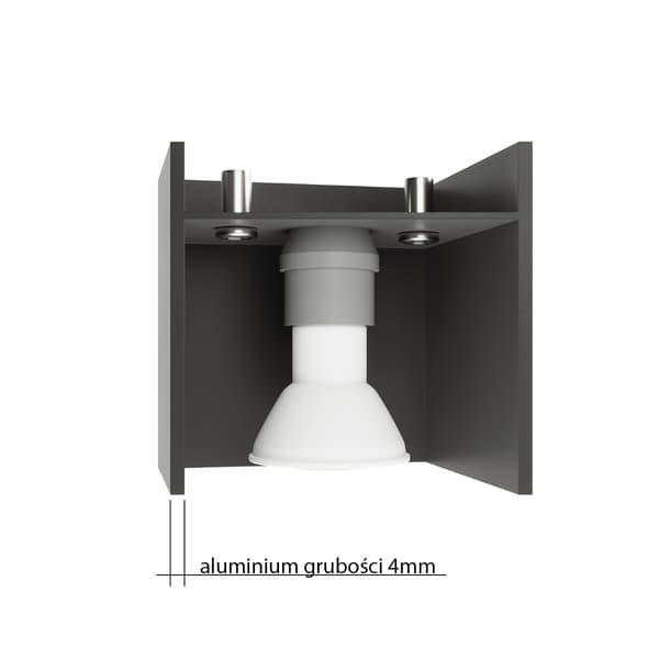 BASALT SEINÄVALAISIN 1 G9 HARMAA ALU LUMILO 02.117.05
