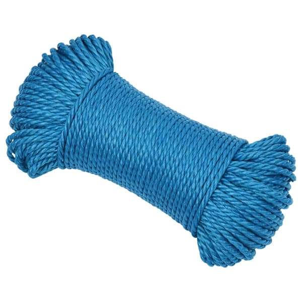 vidaXL Arbetsrep, Blå, 3 mm, 250 m, Polypropylen
