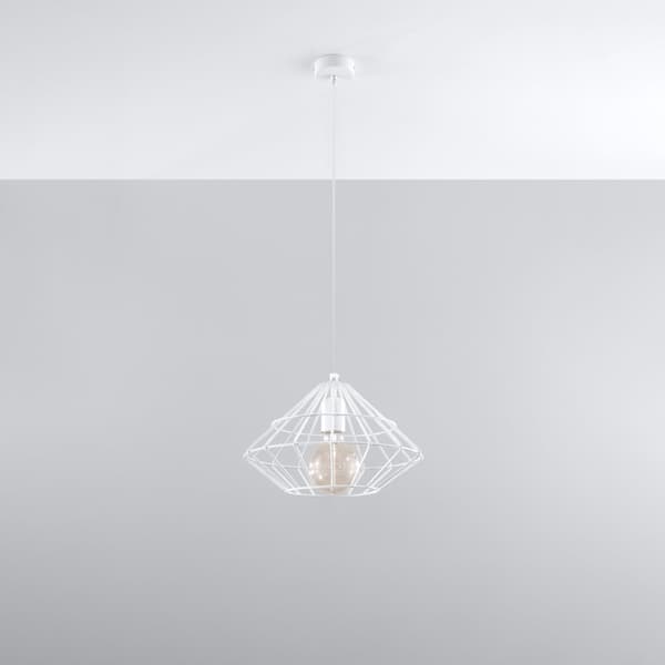 HÄNGLAMPA UMBERTO 1 E27 VIT SOLLUX SL.0293